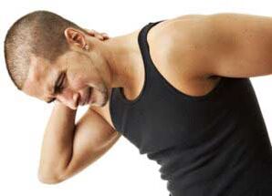 Lepoan dagoen mina osteochondrosis cervikoaren sintoma da